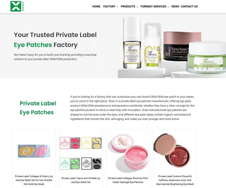 xiran eye patches manufacturer